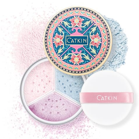 CATKIN Translucent Setting Powder, Oil-control & Poreless Lightweight Loose Face Powder, Smooth Flawless Finish, Even Skin Tone & Long Lasting Baking Powder Makeup for All Skin Types