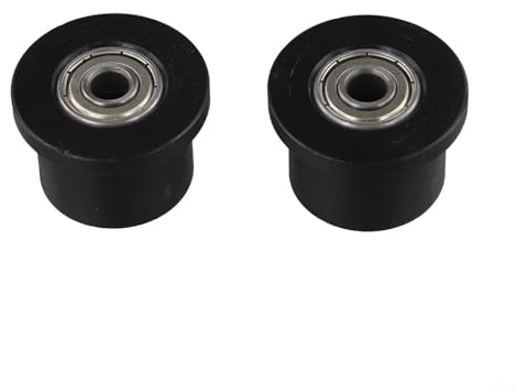 Rudergeräte-Kugellager 2er-Set, Fitnessgeräte Seilzug Zubehör für Bauchmaschinen, Metall-Kunststoff-Konstruktion, 8 mm Innendurchmesser (B)