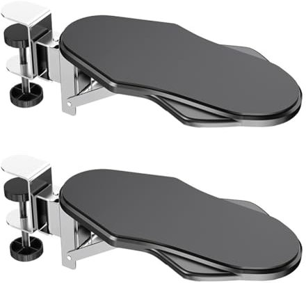 Gvvsjgdbis Extension Computer Armrest Pad Desk Table Support Mouse Armwrist Rest Desktop Hand Protective Attachable Board Mousepad for Keyboard Armrest Extender Mouse Pad Holder Rack A