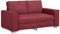vidaXL Weinrotes Loveseat Sofa für Zwei | Kunstleder Bequem Stylishes Design Perfekt für Wohnzimmer und Büro Kompakte Maße 160X78X84Cm Kleines Chices Sitzmöbel Langlebig
