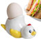 Stand d'oeufs, tasses d'oeufs,Poulet/canard Poquet de tasse d'œufs pochés Adorable céramique - Support d'écran en toute sécurité lave-vaisselle, plateau de décoration animale pour la maison, faveurs
