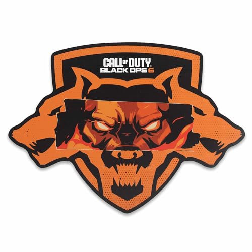 Call of Duty Black Ops Orange Wolf Metall-Wanddekoration, ikonisches Call of Duty-Schild für Spielzimmer oder Schlafzimmer