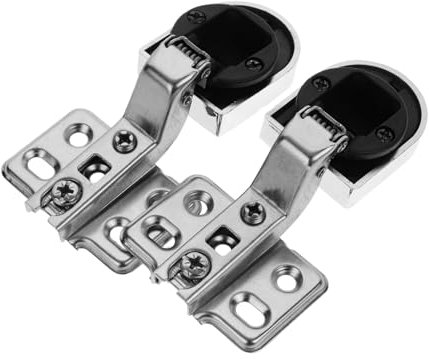 SHINEOFI 2pezzi Cerniera Per Porta in Robusto Cerniere Per Mobili Da Cucina Cerniere Per Sportelli in Vetro Per Mobili Senza Telaio Cerniera Ammortizzata Per Sportelli