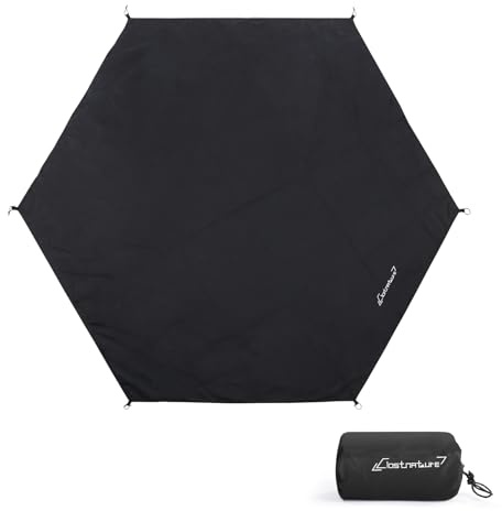 Clostnature 10FT Hexagonal Tent Footprint, Waterproof Camping Tarp