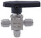 Brass Ball Valve, 1PCS 3 6 8 10 mm 1/8 1/4 3/8 1/2 inch Stainless Steel 304 Card Set Acid Proof 3 Way Ball Valve(8mm)