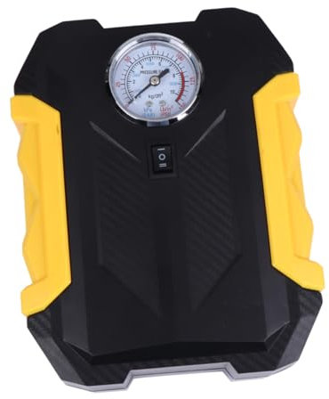 HORIALENCE Compressore d Aria Per Pneumatici Pompa Compressore d Aria Portatile Potente Gonfiatore Elettrico Con Display Digitale Intelligente e Manometro Adatto Per Auto Fuoristrada Con Luce