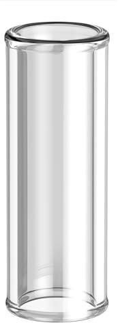 Premium Glass Slide for Guitar:Guitar Slide Ring in Large Size, Thick Borosilicate Glass Tube ,Comfortable Knuckle Slider for Acoustic & Electric Guitar - Men's Resonator Accessory for Beginners