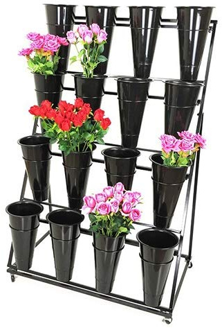 Pflanzenständer, Leiter, Pflanzenregal, Schmiedeeisen-Pflanzenständer, Metall-Pflanzenregal, Blumenständer Für Den Außenbereich, Gartenhof