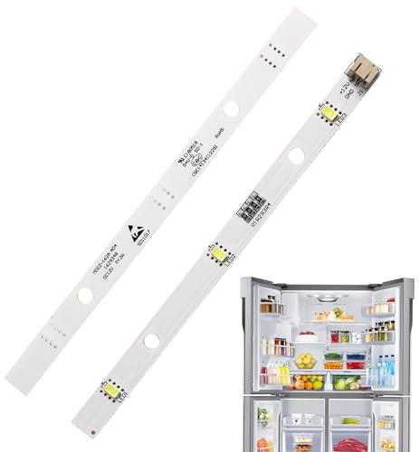 2PCS LED Fridge Strip Light for Rongsheng/Hisense,Replacement Refrigerator Light Strips,Fridge Freezer Light Bulb,Small Refrigerator LED Strip Light for Kenwood KIFF7017 KIFF5017 KIFF7020 KIFF5020