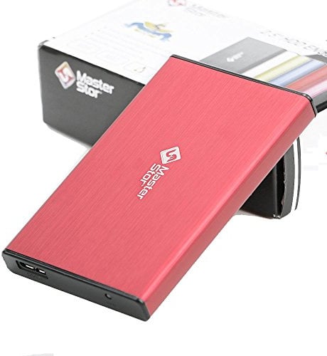 MasterStor 320GB Externe Festplatte USB 3.0 Ultra schnelle Festplatten 2,5-Zoll-Portable SATA Notebook Hard Drive rot (320GB)