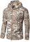 YFNT Veste Tactique Homme Militaire Airsoft Softshell Doublée Polaire à Capuche Outdoor Randonnée Chasse Manteau Hiver Blouson Camouflage