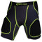 Full Force American Football Unterhose Shocc Lite 5 Pocket Pad - schwarz/neongrün Gr. XL