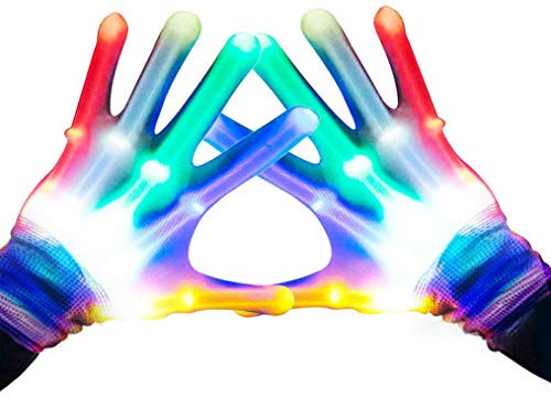 Toys for 3-12 Year Old Boys, LED Flash Gloves Toys for 3-12 Year Old Girls Halloween Gifts for 3-12 Year Old Girls Boys Cool Fun Gifts Christmas Xmas Stocking Stuffers Stocking Fillers