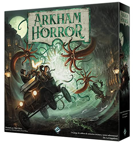 Fantasy Flight Games | Arkham Horror 3ª Edición | Juego de Mesa Cooperativo de Investigación y Terror para Adultos y Jóvenes| A Partir de 14 Años | De 1 a 6 Jugadores | 2-3 Horas por Partida | Español