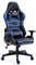 Mingone Gaming Stuhl Computerstuhl Höhenverstellbarer Chefsessel Schreibtischstuhl Ergonomischer Gaming Sessel mit Verstellbaren Armlehnen und Wippfunktion Livestreaming Blau bis 150kg