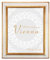 BIRAPA Vienna Cadre photo en bois massif Blancdoré 40 x 40 cm, Encadrement sous verre