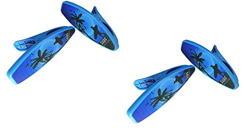 Strandtuch-Clips im Surfbrett-Stil, Jumbo-Größe für Strandkorb, Kreuzfahrt, Strand, Terrasse, Poolzubehör für Stühle, Haushaltsclip, Kinderwagen, 2 Stück C&H Solutions