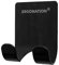 Ergonation Porte-rasoir autocollant en acier inoxydable pour salle de bain, douche et baignoire | Support étanche / crochet mural pour rasoir, serviettes, clés, parapluie, câbles (noir, 1)