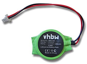 vhbw Batterie Ersatz für CR2032 für Computer Notebook (200mAh, 3V, Li-Ion)