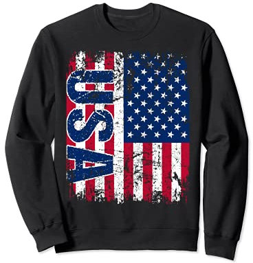 USA AMERIKA Flagge | Damen Herren Kinder | America USA Sweatshirt