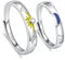 ANAZOZ partnerringe 925er Silber， Sonne mond, Graviert Tiamo silberringe Damen keltisch