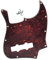 Dopro Jazz Bass J Bass Schlagbrett passend für USA/mexikanische 4-saitige Fender Jazz Bass Red/Black Tortoise