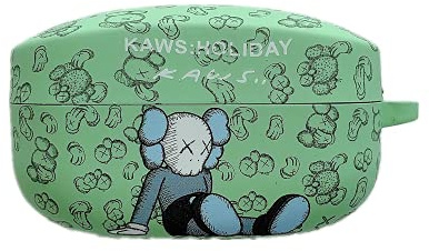 Derhom Nette Silikonhülle Kompatibel Mit Sony WF-1000XM4 - Stoßfestes Lustiges Cover [Cartoon-Serie] (Sesamstraße Grün)