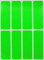 Royal Green Rectangular Sticker Color Coded Write on Labels for Organizing, Moving, & Mailing, 3x1 inch Stickers Writable Labels & Tags for Home, Office, and School Projects, 400-Pack (Neon Green)