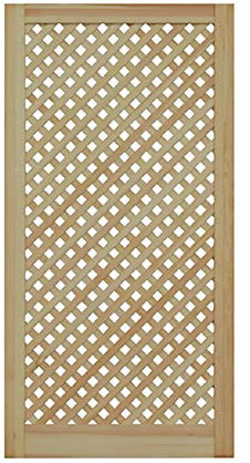 ben+camilla.com Gittertür 99,3 x 49,4 cm | Hochwertige Kiefer Massivholztüren - unbehandelt für Schrank- & Möbelbau oder Heizungsverkleidung