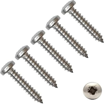 TERF® 3,5 mm x 25 mm (Nr. 6 x 1) Pozi Flachkopfschrauben aus Edelstahl A2 (304) für PVC-U, Holz, Spanplatten, MDF und allgemeine Verwendung, Schraubengröße 3,5 x 25 mm, 50 Stück