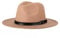 Bamboopack Eleganter Fedora-Hut im Retro-Stil mit breiter Krempe und Gürtelschnalle, flache Jazz-Mütze für Tanzen, Hochzeiten, Bühnenaufführungen, Partys, Shows, Alltag, khaki, Medium