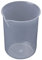 50mL Becher gradue en Plastique Transparent Tasse a mesurer pour Lab 2 Pcs