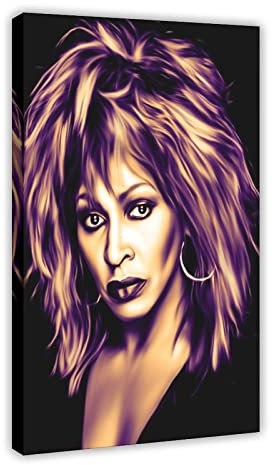 FUKITT Tina Turner Art (1) Canvas Poster Wall Art Decor Print Picture Paintings for Living Room Bedroom Decoration Frame-style 08x12inch(20x30cm)