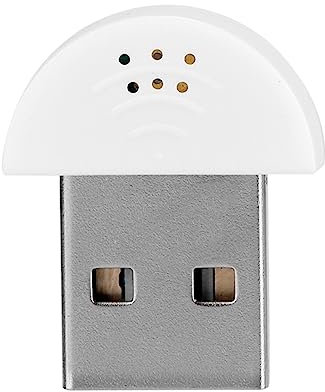 Mini USB Microphone Audio MIC Receiver Adapter Plug & Play For Computer PC Laptop Desktop (White)