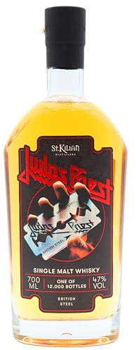 Judas Priest BRITISH STEEL Single Malt Whiskey St. Kilian - Limited Edition - [WSA Award Gewinner 2025] - 47% Vol 0,7l - deutscher Premium Whisky - ideales Whisky Geschenk