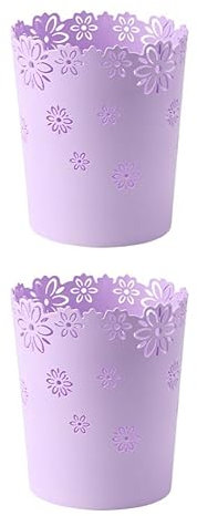 lmoikesz 2 Ensemble de Poubelle légère Anti-Rayures, Fond antidérapant Super épais et Durable pour Une Poubelle Stable, Tendance et Durable, Violet, Grande Taille, Violet Grande Taille, 2Ensemble