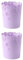 lmoikesz 2 Ensemble de Poubelle légère Anti-Rayures, Fond antidérapant Super épais et Durable pour Une Poubelle Stable, Tendance et Durable, Violet, Grande Taille, Violet Grande Taille, 2Ensemble