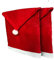 Stuhlhusse Weihnachten Weihnachtsmütze im 4er-Set: Rot-Weiße Festliche Deko aus weichem Filz für Sitzmöbel - Maße 50 x 75 cm - Stimmungsvoller Blickfang zur Weihnachtszeit