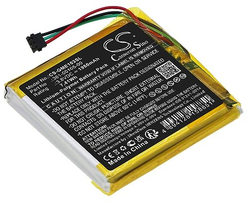 1950mAh / 7.41Wh Ersatzakku kompatibel mit Garmin Edge 1030, 361-00105-00