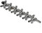Movoja AQ-Luft Aquarium Luftverteiler | 6 Fach | Stufenlos Regulierbar | Varianten: 2-10fach | Edelstahl | Verteiler Luftstromregler Aquarien