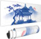 Tapis de Souris Tainrun XXL Gaming 1200x600x3mm, Bleu Blanc, Base Caoutchouc Antidérapante, Bordures Renforcées, Facile à Nettoyer, Pour Ordinateur PC et Bureau