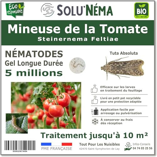 SOLUNEMA - Nématodes contre les mineuses de la tomate - 5 Millions Longue Durée