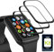 YANESOO Y07 3 Stück Schutzfolie + 1 Installation Kit für Panzerglas für Apple Watch Series 6/5/4 Series SE/SE2 40mm Folie, [Flexible Folie] Blasenfrei HD Gebogene vollständige Abdeckung Schutzfolie