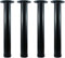 QLLY Lot de 4 Pieds de Table réglables en métal - 40,6 cm - Pieds de Table Basse - Pieds de Meubles (40,6 cm, Noir)