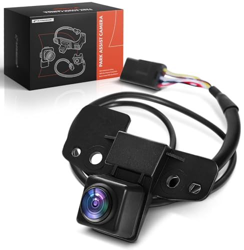 A-Premium Front View Driver Information Camera - Compatible with Chevrolet Traverse 2018-2019 w/RPO Code UVH (360 Degree View) - Replace# 23165927 - Parking Assist Backup Camera
