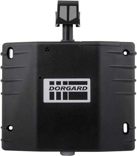 Dorgard Fire Door Retainer - Automatically Closes When Fire Alarm Sounds (Black)
