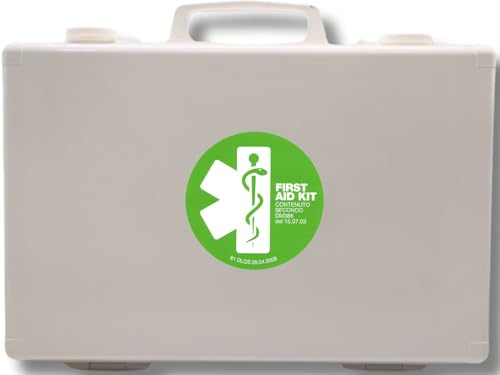 MEDIC 2 Erste-Hilfe-Koffer, leer, weiß, Wandhalterung, 395 x 135 x 270 mm