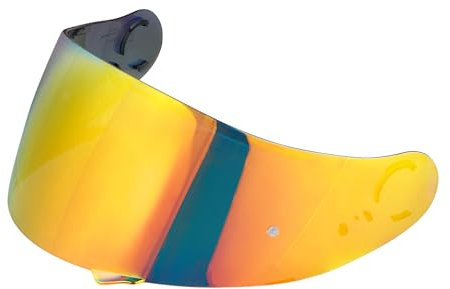 Motorradhelm Visier,Helmvisier für Shoei GT-Air -Neotec CNS-1 TC-5 TC-9-GT Air2,Motorrad Windschutz Helm Objektiv Visier Vollgesichts,Motorradhelm Zubehör Ersatz (Chrom Rot)