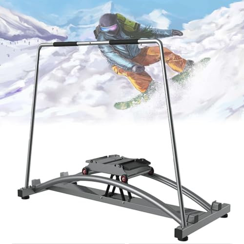 JOSBY Heim-Skitrainer-Gerät, Body-Balance-Trainingsgerät, belastbar ca. 150 kg, Cardio-Track-Skigerät, Gesäßtrainingsgerät, Aerobic-Fitnessgeräte-Trainings-Skisimulator, für Anfänger