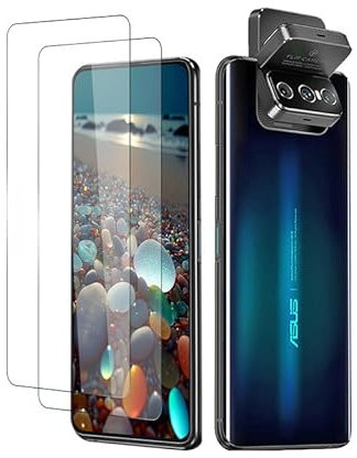 [2 Stück] für Schutzfolie Asus Zenfone 7 Panzerglas, Frei von Kratzern Zero Bubble Displayschutz Asus Zenfone 7 Pro Folie, HD-Klar Ultrabeständig Displayfolie Asus Zenfone 7/7 Pro Panzerfolie